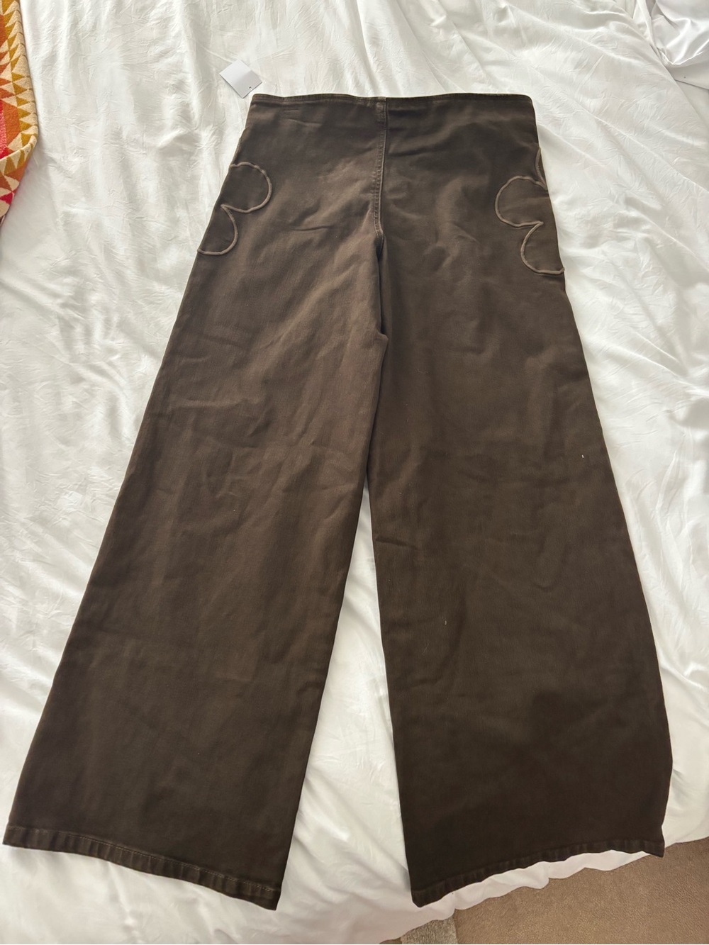 Delia’s for Target Y2K Brown Wide Leg Floral Pants Size 8 NWT - Picture 2 of 2
